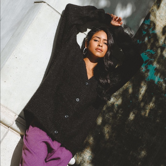 Collette Wool Blend Cardigan - Picture 6 of 7